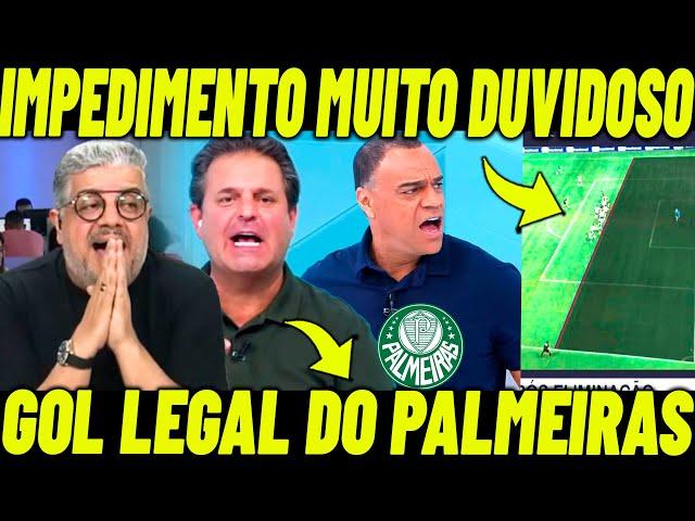 PALMEIRAS FOI GARFADO! COMENTARISTAS ANALISAM O LANCE DO GOL ANULADO DO PALMEIRAS