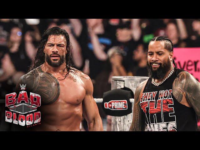 Jimmy Uso returns to help Roman Reigns take out The Bloodline: Bad Blood 2024 highlights