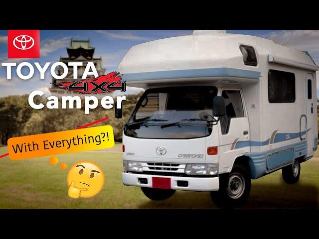 This Toyota Truck 4x4 Diesel Motorhome Camper has it all!