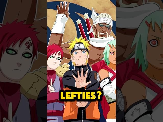 Which Naruto Characters are Left Handed? #anime #shorts