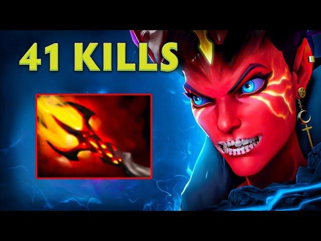 Queen of Pain Dagon Build 41Kills with New Passive Ability Bonus Spell Amp Dota 2