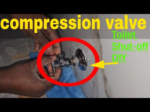 Shut-off Toilet Compression Valve Installation DIY