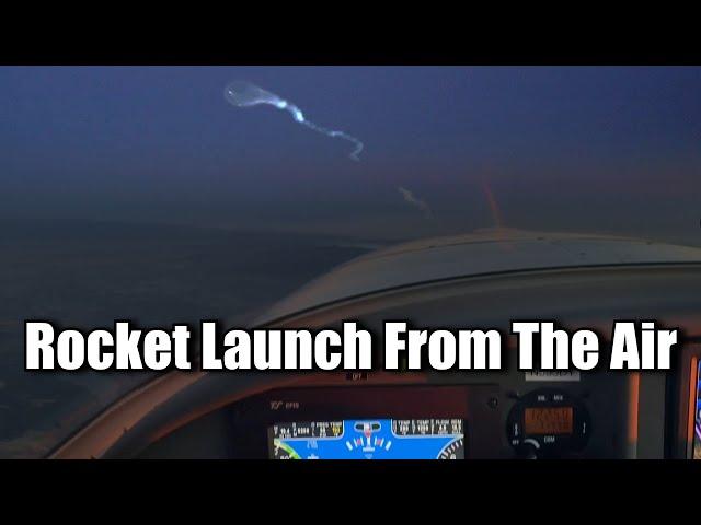 Flying To Catch SpaceX Rocket Launch