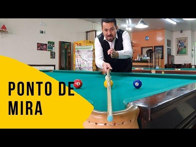 How to find the aiming point in snooker?