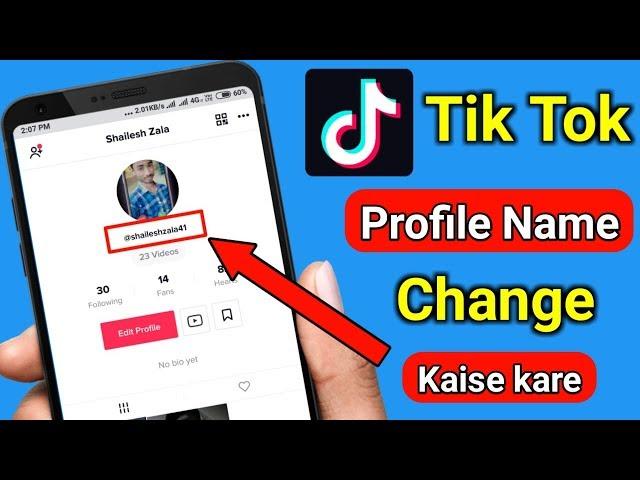 How to Change Username on Tik Tok || Tik Tok Profile Name Change Kise Kare