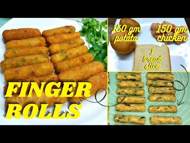 20 minute chicken potato rolls | Budget-friendly finger rolls with easy recipe