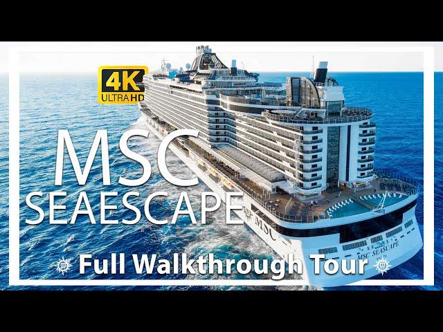 MSC Seascape | Full Walkthrough Ship Tour & Review | All Spaces | 4 ultra HD | Yacht Club Access