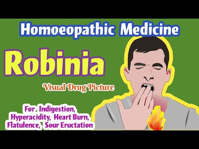 Robinia 30,200 Homoeopathic Medicine Uses | For Acidity, Gas, Acid Reflux, GERD, Abdominal Bloating