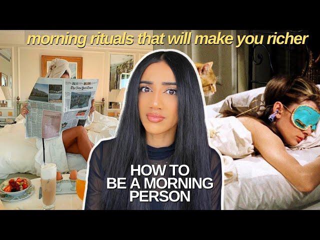 HOW TO BE A MORNING PERSON | the morning routine that will make you successful + healthy habits