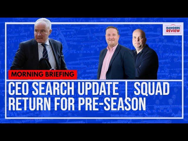 CEO search update as squad return to training