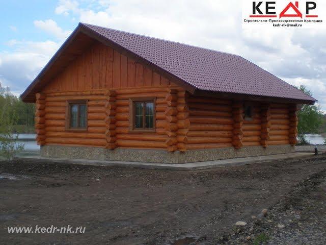 Сруб дома из кедра по канадской технологии .  Дом под ключ.