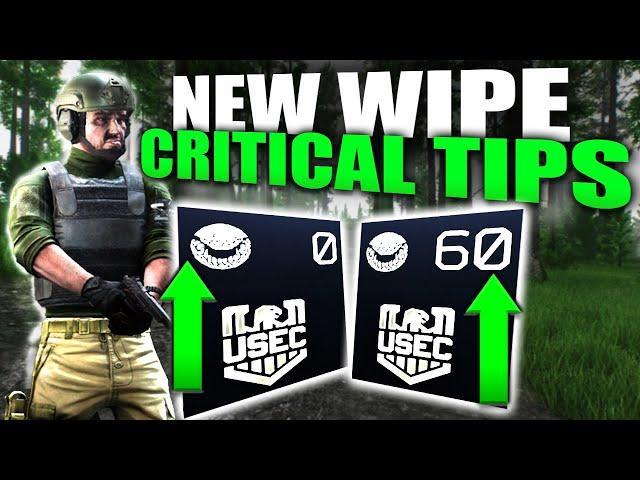 TARKOV NEW WIPE TIPS TO SAVE YOUR TIME!