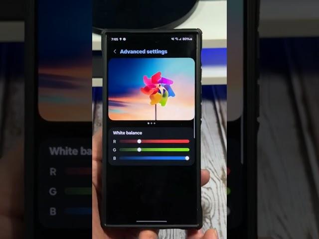 Samsung Galaxy S24 Ultra - Advanced RGB Display Settings