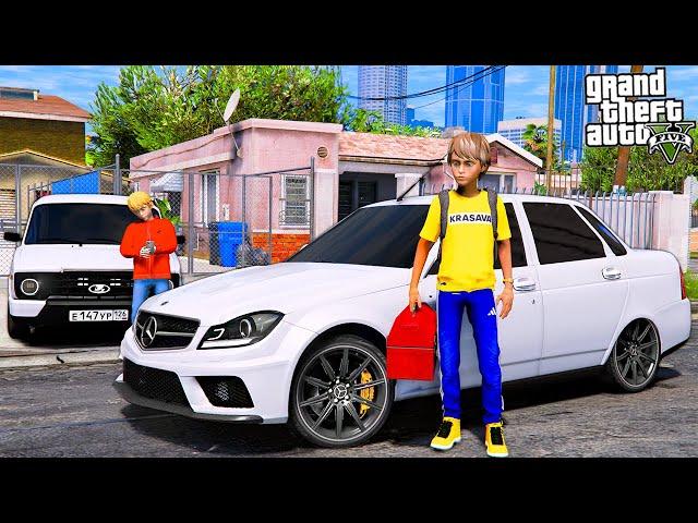 ОПЕРСКАЯ ЕЗДА В GTA 5 - БАМПЕР И ФАРЫ ОТ МЕРСА НА ПРИОРУ! ОПЕРСКАЯ ПРИОРА ИЛИ MERCEDES C63!? ВОТЕР