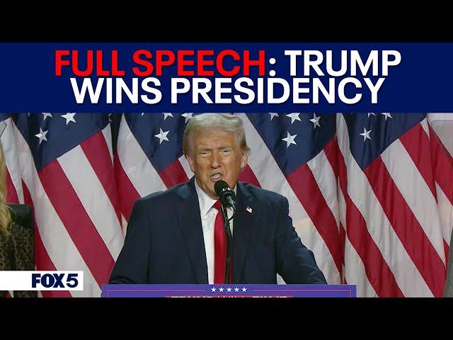 FULL SPEECH: Trump projected winner of 2024 presidential election