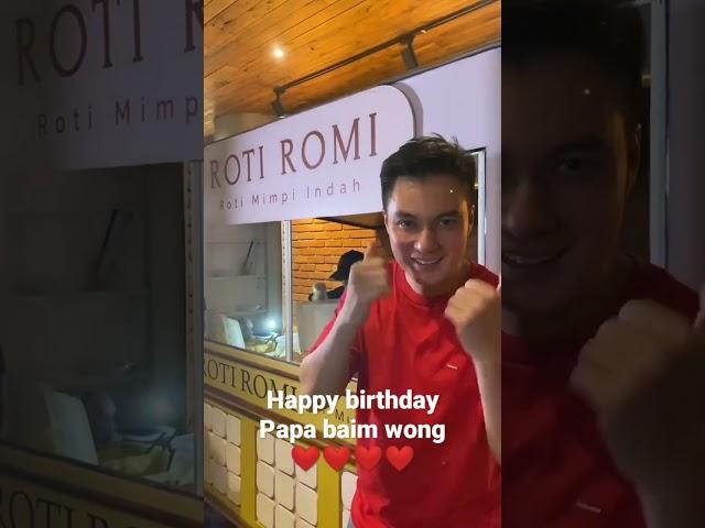 Happy birthday papa Baim wong #baimpaula #baimwong #kianotigerwong #kianokenzo