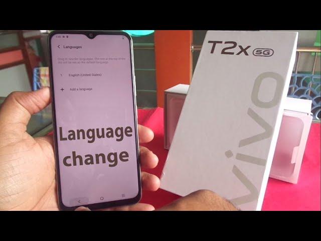 VIVO T2X 5G Default Language and add language solution.