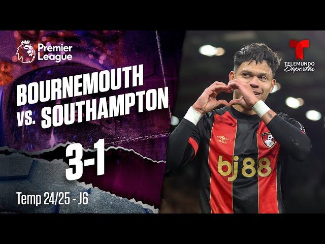 Highlights & Goals: Bournemouth vs. Southampton 3-1 | Premier League | Telemundo Deportes