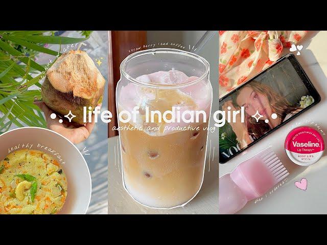 Productive day in my life | Aesthetic vlog Indian | daily life in India | cooking, studying n more