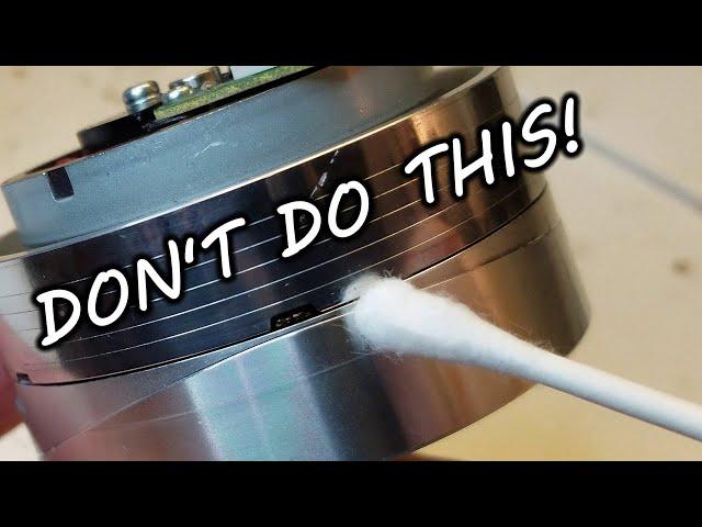 How NOT To clean a VCR Video Head
