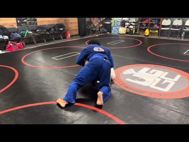 Blue Belt Wins With Kimura Sweep With 10 Sec Left