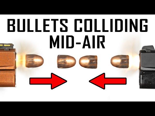 Colliding Bullets Together in Slow Motion! - Ballistic High-Speed