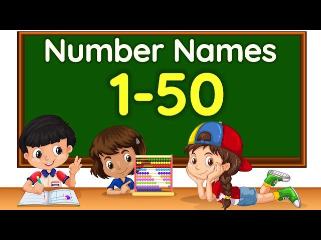 Number names | Number Names 1-50| Number spelling | Learn Numbers |Number 1-50 | #numbername #number