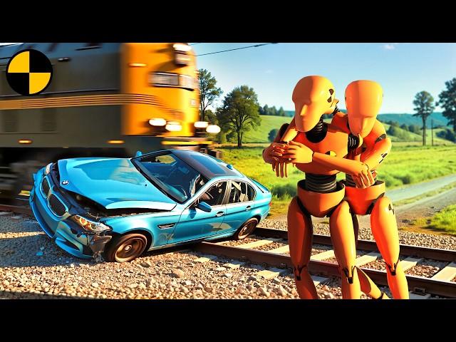 Trains and Car Crashes #10  BeamNG.Drive