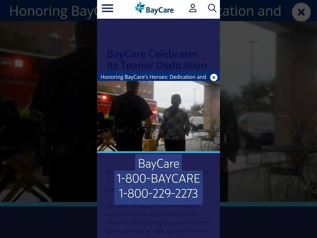 Hurricane Milton & BayCare "Driving Into The Storms- Running Toward It" 1-800-BAYCARE 1-800-229-2273