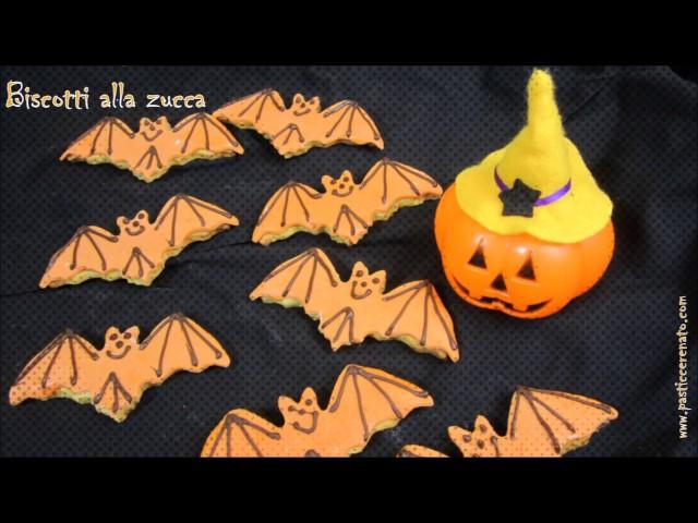 Biscotti alla zucca per Halloween