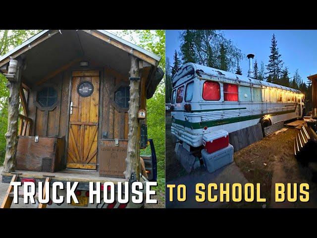 My First Time Overnight in an Old Alaskan Schoolbus