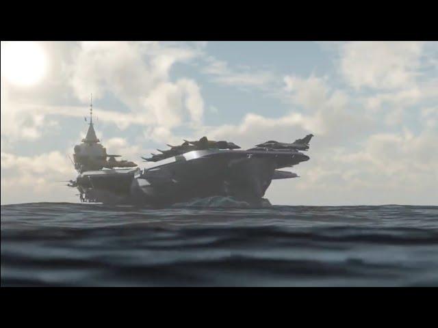 French Navy Releases Animated Video of its Next Generation Aircraft Carrier 'Porte-avions'