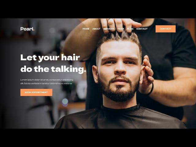 Build a website for a hair salon using Html, CSS, and Bootstrap / Bootstrap website design tutorial