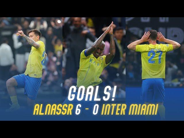 أهداف مباراة النصر 6 - 0 إنتر ميامي | كأس موسم الرياض  | Al Nassr 6 Vs 0 Inter Miami Goals