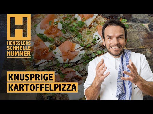 Schnelles Knusprige Kartoffelpizza Rezept von Steffen Henssler