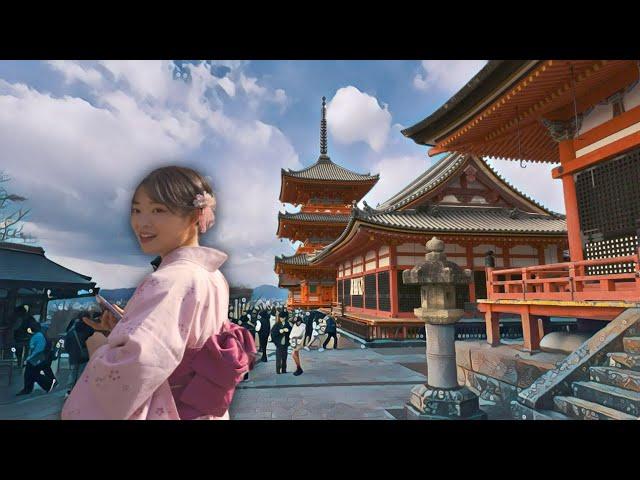  Kyoto, Japan (Kiyomizu-dera Temple) - 4K Walking Tour & Captions with an Additional Information