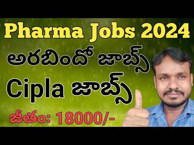 Latest Pharmaceutical Industry Jobs For Freshers 2024 #Aurobindo #Cipla #PharmaGuide