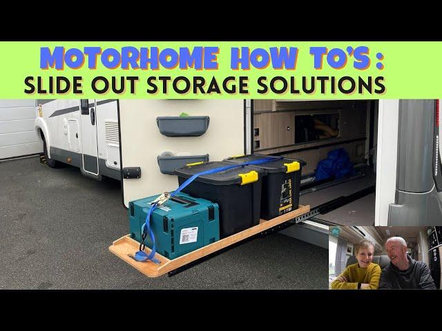 Motorhome How To's :  Installing slide out storage and USB sockets :)