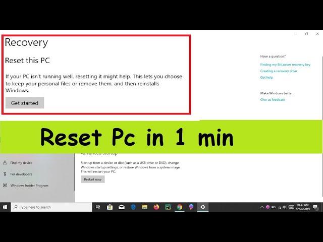 How to reset Computer(PC) ? ||Simple way|| Technical Sudip ||