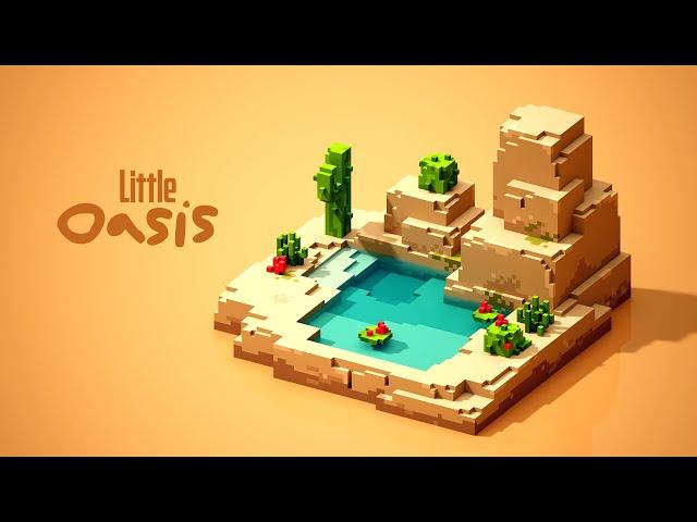 Little Oasis | Voxel Art