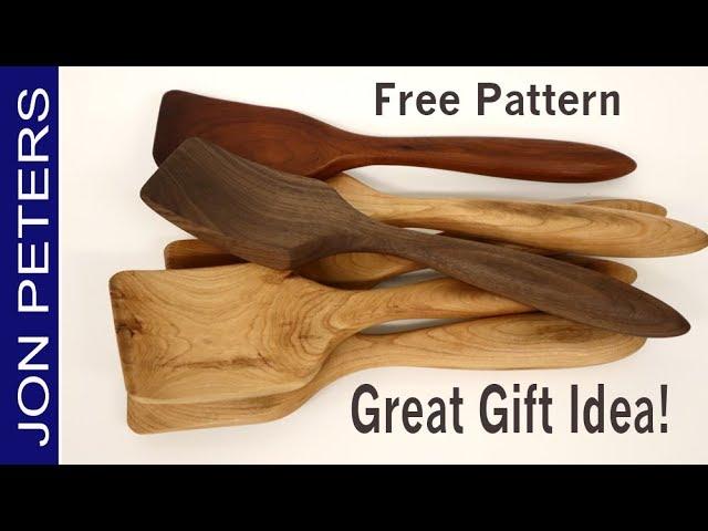 Make a Simple Wooden Spatula - Free Pattern on my Site