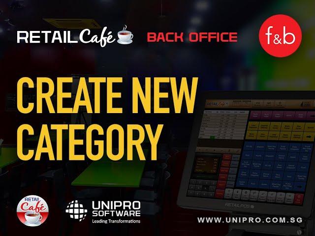 RetailCafe Back Office - 6 CREATE NEW CATEGORY