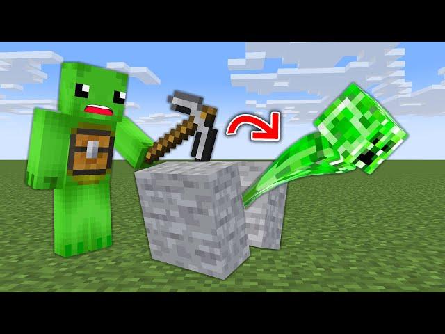 Minecraft dar Daca Sparg un Block se Spawneaza un Mob Random !