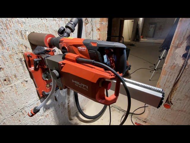 Automatisches Kernbohrgerät!! Maschinentest mit Hilti DD 150-U und neuen Bohrvorschub