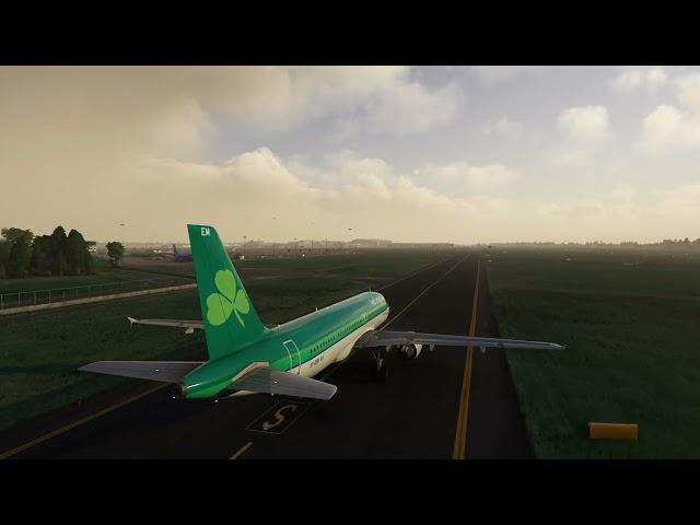 Extreme Crosswind Landing at Dublin Airport Airbus A320 FS2020