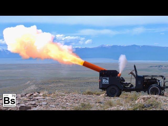 Bowling Ball Cannon in a Jeep!