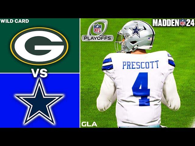 Cowboys vs. Packers Simulation | Wild Card Playoffs | Madden 24 PS5