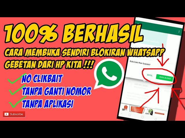 Trik terbaru 2020 buka blokiran WA