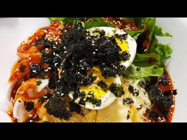 비빔국수 양념장 이렇게 만들어 보세요 쉽고 간단한데 너무 맛있어요 :: 야식이 땡길때 촉촉한 비빔국수 양념장 비법 :: Making Bibim Guksu