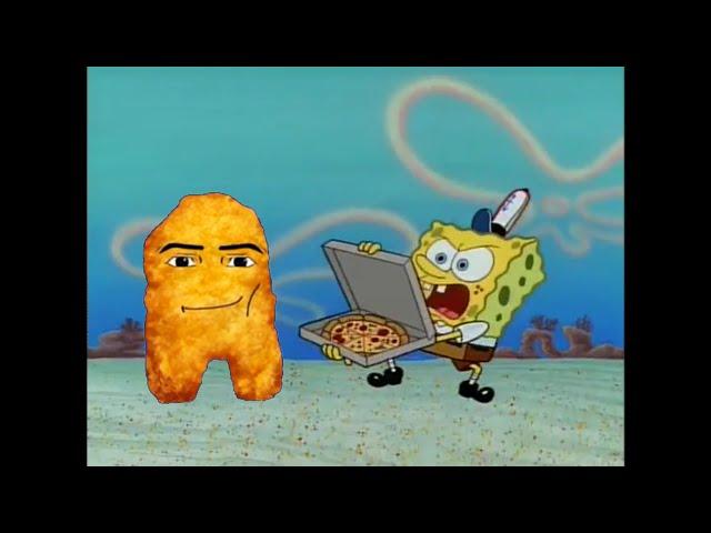 Gegagedigedagedago tries to get pizza from SpongeBob